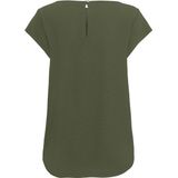 ONLY - ONLNOVA LIFE VIS TOP SOLID - Blouse - Zwart - Viscose - Korte Mouwen