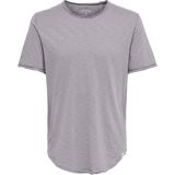 T-shirt - Overdye - Jersey - Korte Mouwen - Long Line Fit