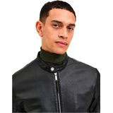 Leren Jas - Zwart - Geitenleer - Verstelbare Manchet