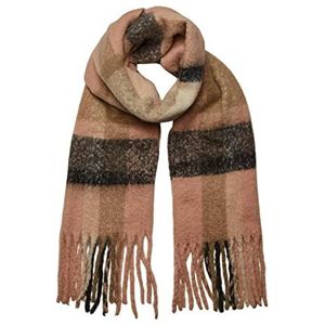 PIECES PCBEA lange sjaal voor dames NOOS BC sjaal, Rose Cloud/AOP: Check, one size