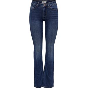 ONLY Dames Flared Jeans ONLBLUSH MID Flared NOOS, donkerblauw (dark blue denim), XL / 30L