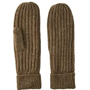 PIECES Dames PCJESLIN Wool Mittens NOOS BC Wollen wanten, Fossil, One Size