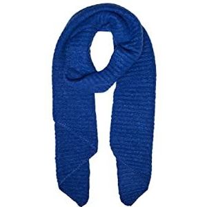 PIECES Pcpyron lange sjaal voor dames, Mazarine blauw.