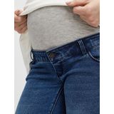 MAMALICIOUS - SARNIA - Jeans - Blauw Denim - Slimfit - 3/4 Lengte