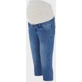 MAMALICIOUS - SARNIA - Jeans - Blauw Denim - Slimfit - 3/4 Lengte