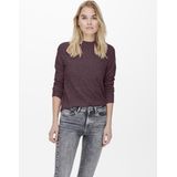 Pullover - O-hals - Lange Mouwen - Geribde Mouwuiteinden - Regular Fit
