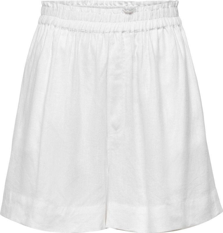 Broek - ONLTokyo - Effen - Linnen - High Waist - Loosefit - Kort