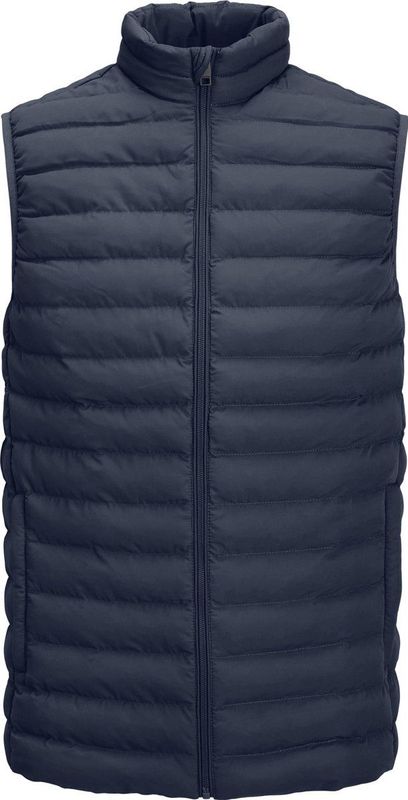 JACK & JONES ESSENTIALS Bodywarmer van Gerecycled Polyester Donkerblauw