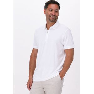 Selected Homme Slhfave Zip Ss Polo B Polo's T-shirts - Wit