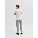 Selected Homme Slhfave Zip Ss Polo B Polo's T-shirts - Wit