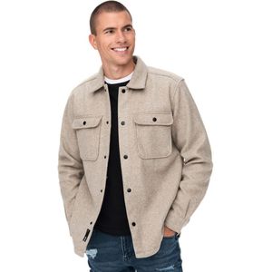 ONLY & SONS - Casual Overhemd - Blauw - 100% Polyester