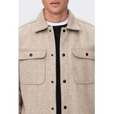 ONLY & SONS - Casual Overhemd - Blauw - 100% Polyester