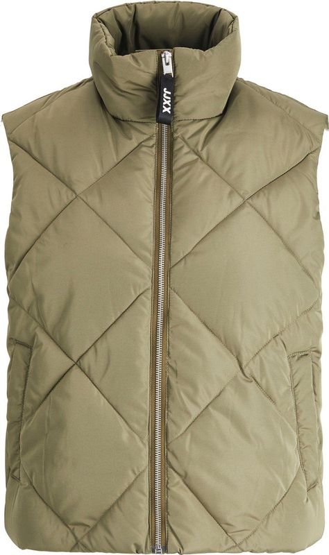 Jack & Jones - Jxfume - Gewatteerde Jas - Donker Olijfgroen - Materiaal: Polyester