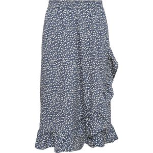 ONLY Olivia Wrap Midi Rok, Blue Mirage/Aop: tonal Ditsy, M