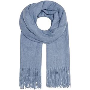 ONLY Onlaida Life Wool Scarf CC Damessjaal (30 stuks), Stoffig blauw/detail: Melange