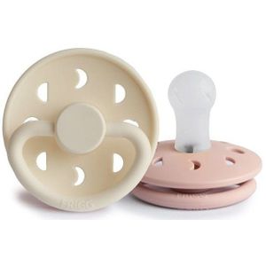 Frigg Speen Maat 1 Moon Blush/Cream Silicone 2st