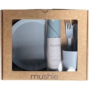 Mushie Giftbox Kinderservies Rond - Powder Blue