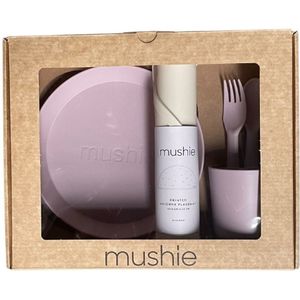 Mushie Giftbox Kinderservies Rond - Soft Lilac
