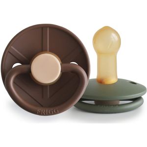 Frigg - Little Viking - Fopspeen - Cocoa/Olive - Latex - 2 Stuks