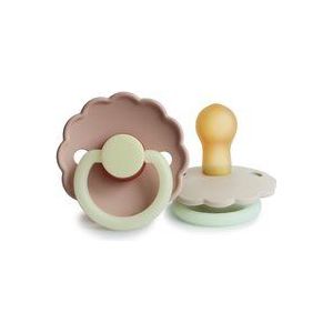 Frigg Daisy Night Fopspeen - 0-6 mnd (2 stuks) - Cream/Blush