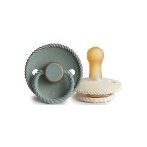 FRIGG Rope Fopspeen - Natuurrubber - BPA-vrij - Cream/Sage