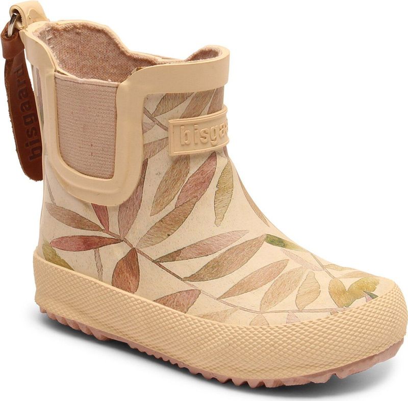 Bisgaard - Regenlaarzen voor baby's en kinderen - Baby Rubber - Beige bladeren
