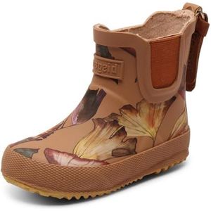 Bisgaard Uniseks kinderen baby rubber regenboot, Camel Flowers, 27 EU