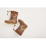 Bisgaard - Thermo Uniseks Kind - Regenlaarzen - Camel Flowers - Rubberen
