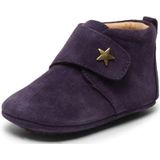 Bisgaard - Baby Star - Uniseks-kind Slippers - Paars - Materiaal: Leer