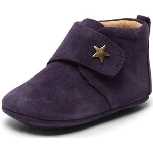 Bisgaard - Baby Star - Uniseks-kind Slippers - Paars - Materiaal: Leer