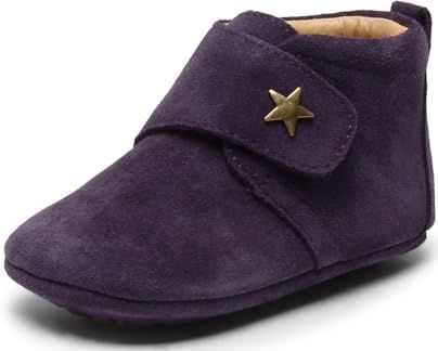 Bisgaard - Baby Star - Uniseks-kind Slippers - Paars - Materiaal: Leer