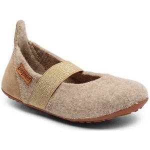 bisgaard Jongens meisjes Wool Ballet Flat, nougat, 29 EU