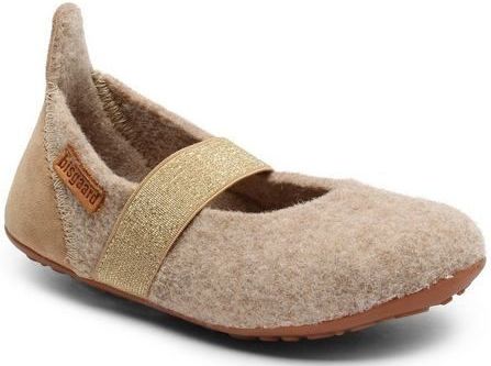 Bisgaard - Ballerina Instapschoen - Noga Goudkleur - Lamswol