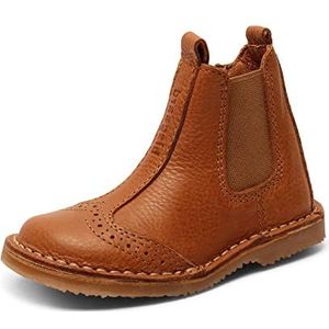 bisgaard Unisex Nori enkellaars voor kinderen, cognac, 30 EU