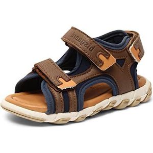 bisgaard Unisex Arno sandalen voor kinderen, taupe, 24 EU