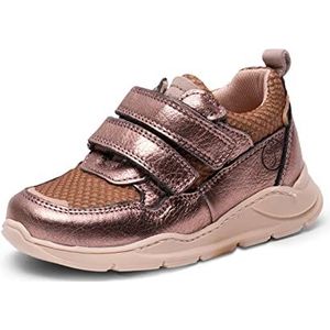 Bisgaard Unisex Pan Tex Sneakers voor kinderen, roze/goud, metallic, 27 EU