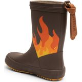 Bisgaard - Fashion II - Regenlaars - Brown Flames - Natuurlijk Rubber