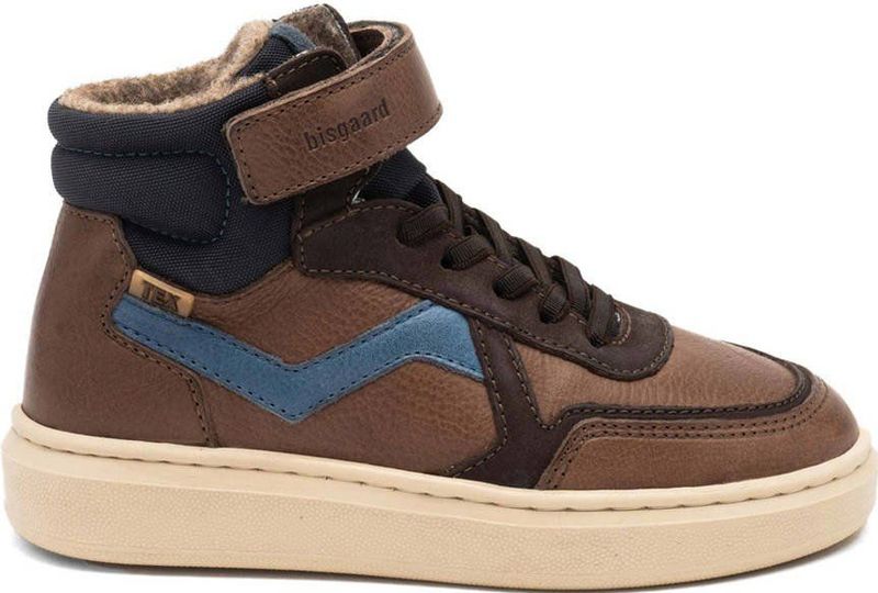 Bisgaard - Gevoerde Leren Sneakers - Bruin