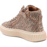 Bisgaard - Debbie - Sneaker - Zacht Leer - Glitterdetails - Platte Zool - Veters en Ritssluiting