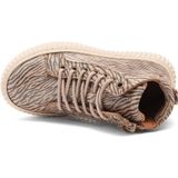 Bisgaard - Debbie - Sneaker - Zacht Leer - Glitterdetails - Platte Zool - Veters en Ritssluiting