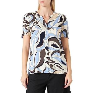 SOYACONCEPT Dames SC-Luca 3 Damesblouse, Blauw, Large, blauw, L