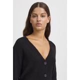 ICHI - Kamara - Gebreid Vest - Zwart