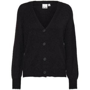 ICHI - Kamara - Gebreid Vest - Zwart
