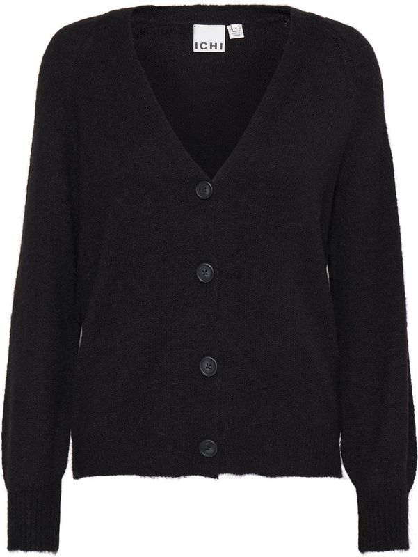 ICHI - Kamara - Gebreid Vest - Zwart