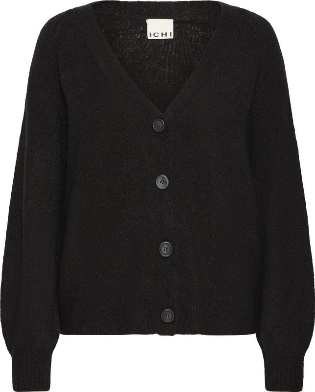 ICHI - Kamara - Gebreid Vest - Zwart