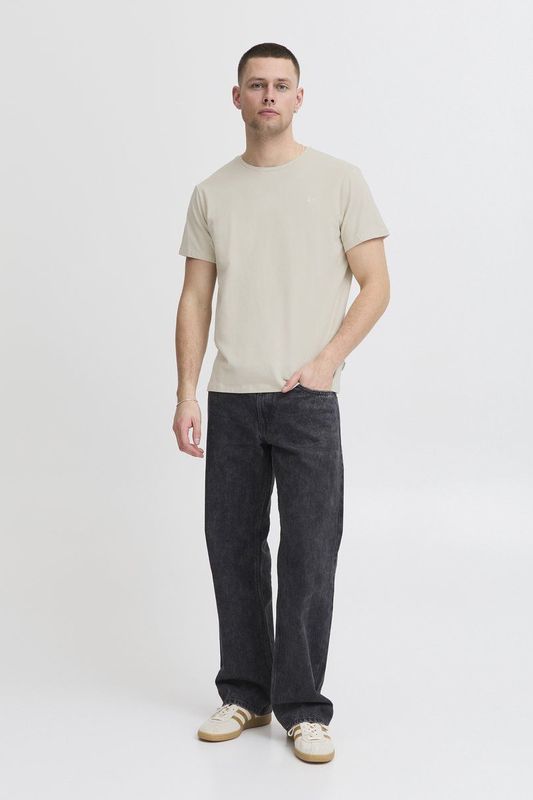 T-shirt - Oyster Gray - Zonder Sluiting - Korte Mouwen - Ronde Hals