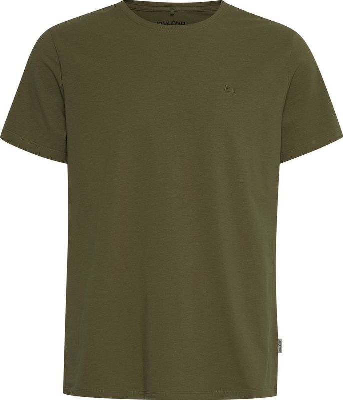 Blend - BHDinton - T-shirt - Groen - 2-in-1-shirt met Lange Mouwen