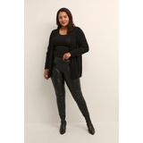 Kaffe Curve - Vest - Zwart - Open Voorkant