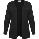 Kaffe Curve - Vest - Zwart - Open Voorkant