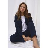 Kaffe - Kasakura Blazerjas - Blauw - Polyester